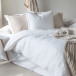 2-Dels Bäddset Linne Vit